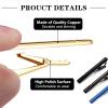 imageFansilver 12pcs Tie Clips for Men Tie Bar Clip Set for Regular Ties Necktie Tie Bar Clips Suitable for Wedding Anniversary Business Fathers Day Gift With Box