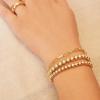 imageFansilver 14K Gold Bracelets for Women Trendy Bangle Cuff Chain Bracelets Set Gold Plated Paperclip Bead Tennis Bracelet Chunky Gold Filled Bracelet Stack 34PCSC 4Pcs Gold Paperclip Bracelets