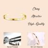 imageFansilver 14K Gold Bracelets for Women Trendy Bangle Cuff Chain Bracelets Set Gold Plated Paperclip Bead Tennis Bracelet Chunky Gold Filled Bracelet Stack 34PCSA 3Pcs CZ Gold Bangle Bracelets