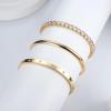 imageFansilver 14K Gold Bracelets for Women Trendy Bangle Cuff Chain Bracelets Set Gold Plated Paperclip Bead Tennis Bracelet Chunky Gold Filled Bracelet Stack 34PCSA 3Pcs CZ Gold Bangle Bracelets
