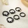 imageFansilver 16PCS 16G Septum Rings for Women Men Silver Black Gold Septum Jewelry Horseshoe Clicker Dangle Nose Rings Hoops Surgical Steel Helix Cartilage Hoop Earrings Tragus Daith Septum Nose Piercing Jewelry 8MMC Black septum piercing