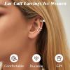 imageFansilver 18Pcs Ear Cuff Earrings for Women Non Piercing Gold Ear Cuffs 14K Gold Plated Earring Cuffs for Non Pierced Clip On Cartilage Earrings Adjustable Fake Earrings LightweightSilver