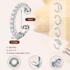 imageFansilver 18Pcs Ear Cuff Earrings for Women Non Piercing Gold Ear Cuffs 14K Gold Plated Earring Cuffs for Non Pierced Clip On Cartilage Earrings Adjustable Fake Earrings LightweightSilver