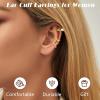 imageFansilver 18Pcs Ear Cuff Earrings for Women Non Piercing Gold Ear Cuffs 14K Gold Plated Earring Cuffs for Non Pierced Clip On Cartilage Earrings Adjustable Fake Earrings LightweightGold