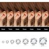 imageFansilver 20G Hypoallergenic Flat Back Earrings for Women Men Silver 14K Gold Stainless Steel Stud Earrings Brithstone Cubic Zirconia Studs Surgical Steel Cartilage Earrings for Sensitive EarsA 7Pairs  28mm cz