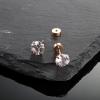 imageFansilver 20G Hypoallergenic Flat Back Earrings for Women Men Silver 14K Gold Stainless Steel Stud Earrings Brithstone Cubic Zirconia Studs Surgical Steel Cartilage Earrings for Sensitive EarsF 7Pairs  28mm rose gold