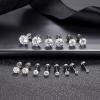 imageFansilver 20G Hypoallergenic Flat Back Earrings for Women Men Silver 14K Gold Stainless Steel Stud Earrings Brithstone Cubic Zirconia Studs Surgical Steel Cartilage Earrings for Sensitive EarsA 7Pairs  28mm cz