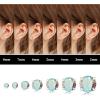 imageFansilver 20G Hypoallergenic Flat Back Earrings for Women Men Silver 14K Gold Stainless Steel Stud Earrings Brithstone Cubic Zirconia Studs Surgical Steel Cartilage Earrings for Sensitive EarsG 7Pairs  28MM AB CZ