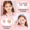 imageFansilver 28 Pairs Clip On Earrings for Women Girls Gold Silver Non Pierced Earrings Animal Flower Star Butterfly Clip Earrings Set Cute Clip on Earrings for Teens Girls ageover 3 years old