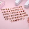 imageFansilver 28 Pairs Clip on Earrings for Girls Cute Animal Flower Rainbow Clip Earrings Set for Little Teens Girls Gold Clip on Earrings for Non Piercing Earsageover 3 years oldA Gold 28 pairs cute clip on earrings