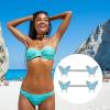 imageFansilver 7 Pairs 14G Nipple Rings Surgical Steel Nipple Piercing CZ Heart Butterfly Barbell Tongue Rings Set Cute Nipple Tongue Piercing Jewelry for WomenB Blue Nipple Piercing