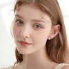 imageFansilver Clip on Earrings for Women Girls Hypoallergenic Flower Rainbow Butterfly Turtle Star Heart CZ Clip Earrings Set for Little Girls Silver NonPierced Earrings Pack for Teens Girls 12 PairsAAnimal Clip On Earrings