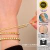 imageFansilver Gold Bracelets for Women 14K Gold Plated Stretch Beaded Bracelets Stackable Gold Bead Ball Bracelet for Women Trendy Gifts Adjustable Gold JewelrySetC 3PCS gold bracelets for women