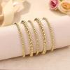imageFansilver Gold Bracelets for Women 14K Gold Plated Stretch Beaded Bracelets Stackable Gold Bead Ball Bracelet for Women Trendy Gifts Adjustable Gold JewelrySetB 5PCS 14k gold bracelets