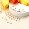imageSAILIMUE 16Pcs 16G Cartilage Earrings Studs for Women Surgical Stainless Steel Helix Tragus Couch Hoop Piercing Earrings Set Opal Shiny CZ Cartilage Earrings SilverGoldRose Gold ToneAGold