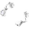 imageSAILIMUE 4 Pairs Clip Earrings Wedding Sets for Women Sparkly Cubic Zirconia Non Pierced Clip On Earrings