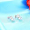 imageSAILIMUE 4 Pairs Clip Earrings Wedding Sets for Women Sparkly Cubic Zirconia Non Pierced Clip On Earrings