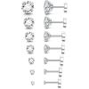 A. 7Pairs  2-8mm cz