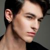 imageFansilver 12PCS 16G Septum Rings for Women Men Black Silver Gold Surgical Steel Septum Jewelry Cute CZ Dangle Horseshoe Nose Rings Hoop Cartilage Helix Daith Tragus Earrings Septum Nose Piercing Jewelry 8MM