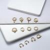 imageFansilver 12PCS 16G Septum Rings for Women Men Black Silver Gold Surgical Steel Septum Jewelry Cute CZ Dangle Horseshoe Nose Rings Hoop Cartilage Helix Daith Tragus Earrings Septum Nose Piercing Jewelry 8MM