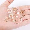 imageFansilver 30PCS Ear Cuff Earrings for Women NonPiercing Clip On Cartilage Helix Wrap Earrings Butterfly Pearl CZ Adjustable Ear Clip Fake Cartilage Earring