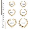 imageFansilver 610 Pairs Bamboo Earrings Set Hollow Casting HipHop Large Bamboo Earring For Women Oversize Different Shape Gold Hoop Earrings Set Fashion Rapper Accessories Jewelry6P