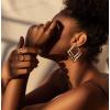 imageFansilver 610 Pairs Bamboo Earrings Set Hollow Casting HipHop Large Bamboo Earring For Women Oversize Different Shape Gold Hoop Earrings Set Fashion Rapper Accessories Jewelry6P