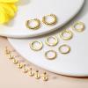 imageFansilver 8 Pairs Flatback Stud Earrings for Women 14K Gold Filled Stud Earring Sets for Multiple Piercing Hypoallergenic Huggie Hoop Earrings Tiny Ball CZ Flat Back Stud Earrings for TeenGold