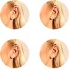 imageFansilver 925 Sterling Silver Half Hoop Earrings Small Huggie Hoop Earrings Ball Star Cubic Zirconia Half Hoops Cartilage Piercing Earrings 20G Nose Ring Hoop for Women Men