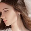 imageFansilver 925 Sterling Silver Small Hoop Earrings for Women Cubic Zirconia Huggie Hoop Earrings Love Heart Cubic Zirconia Sleeper Small Hoop Earrings Cubic Zirconia Cartilage Huggie Hoop Earrings