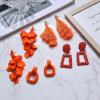 imageFansilver Statement Drop Raffia Dangle Geometric Boho Long Tassel Hot Pink Earrings for WomenC Orange Earrings