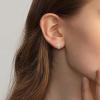 imageFansilver Sterling Silver Small Cross Hoop Earrings Cubic Zirconia Huggie Earrings for Women Men Dainty Cross Earrings