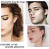 imageFansilver Sterling Silver Small Cross Hoop Earrings Cubic Zirconia Huggie Earrings for Women Men Dainty Cross Earrings