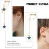 imageSAILIMUE 10 Pairs Clip on Earrings for Women Teens Dangle Earrings Clip Cute Moon and Star Earrings Non Pierced Ear Clip Set