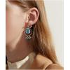 imageSAILIMUE 10 Pairs Clip on Earrings for Women Teens Dangle Earrings Clip Cute Moon and Star Earrings Non Pierced Ear Clip Set
