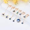 imageSAILIMUE 10 Pairs Clip on Earrings for Women Teens Dangle Earrings Clip Cute Moon and Star Earrings Non Pierced Ear Clip Set