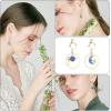 imageSAILIMUE 10 Pairs Clip on Earrings for Women Teens Dangle Earrings Clip Cute Moon and Star Earrings Non Pierced Ear Clip Set