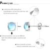 imageFansilver Hypoallergenic Moonstone Earrings Stud for Women Rainbow Moonstone Earrings Sterling Silver Small Round Earrings Stud Pack for Sensitive Ear 2 Pairs Moonstone Earrings