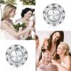 imageFansilver 8 Pairs Rhinestone Earrings for Women Dance Competition Earrings Crystal Stud Earrings Stainless Steel Stud Earrings for Stage Opera Performance Wedding Party