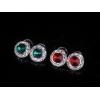 imageFansilver 8 Pairs Rhinestone Earrings for Women Dance Competition Earrings Crystal Stud Earrings Stainless Steel Stud Earrings for Stage Opera Performance Wedding Party