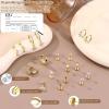 imageFansilver Hypoallergenic Flat Back Earrings for Women 20G Surgical Stainless Steel Cartilage Earring Sets for Multiple Piercing Dainty Small Hoop Flatback Stud Earrings Stacks14k Gold