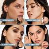 imageFansilver 14K Gold Filled Flat Back Stud Earrings for Women 316L Surgical Steel Internal Thread Nose Rings Studs Hypoallergenic Lip Monroe Labret Medusa Piercing JewelrySilver